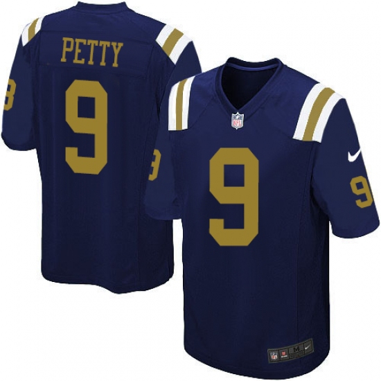 Men's Nike New York Jets #9 Bryce Petty Limited Navy Blue Alternate NFL Jersey - Ujersey