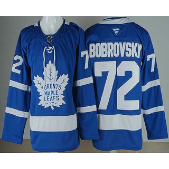 Men's Toronto Maple Leafs #72 Sergei Bobrovsky Blue Authentitc Jersey - Ujersey