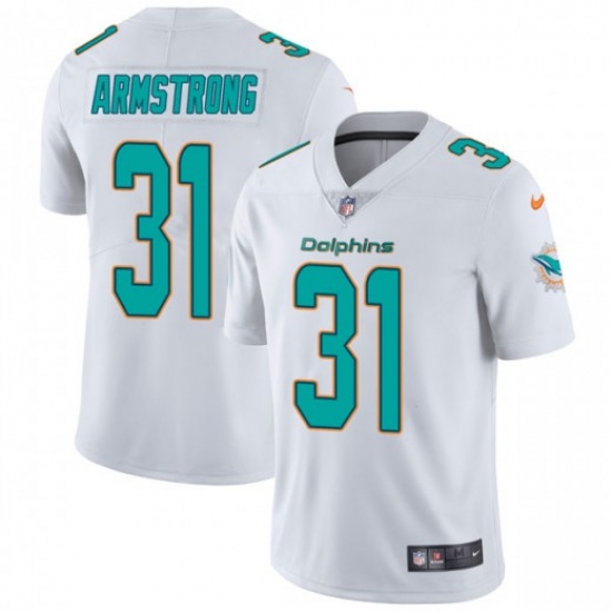 Youth Nike Miami Dolphins #31 Cornell Armstrong White Stitched NFL Vapor Untouchable Limited Jersey - Ujersey