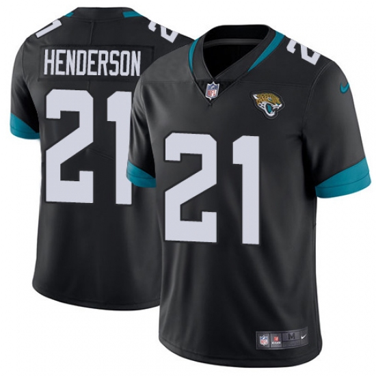 Men's Jacksonville Jaguars #21 C.J. Henderson Black Team Color Stitched Vapor Untouchable Limited Jersey - Ujersey