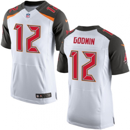 Men's Nike Tampa Bay Buccaneers #12 Chris Godwin Game White NFL Jersey - Ujersey