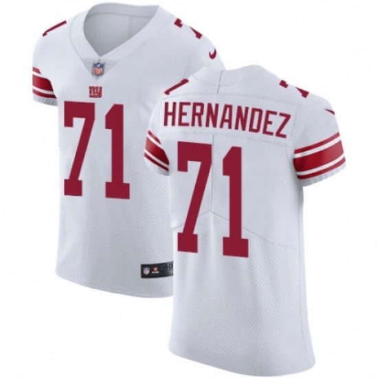 Men's Nike New York Giants #71 Will Hernandez White Vapor Untouchable Elite Player NFL Jersey - Ujersey