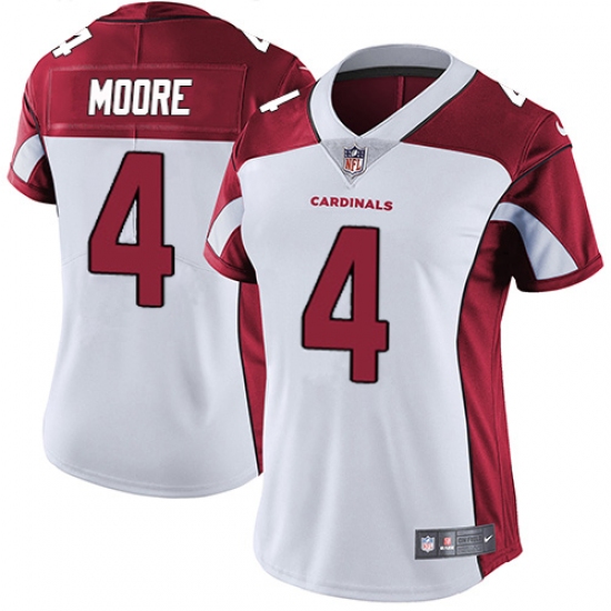 Women's Nike Arizona Cardinals #4 Rondale Moore White Stitched NFL Vapor Untouchable Limited Jersey - Ujersey