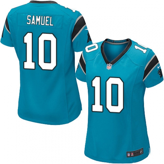 Women's Nike Carolina Panthers #10 Curtis Samuel Game Blue Alternate NFL Jersey - Ujersey