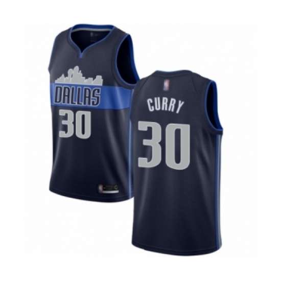 Women's Dallas Mavericks #30 Seth Curry Swingman Navy Blue Basketball Jersey Statement Edition - Ujersey