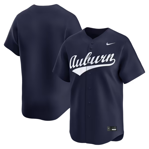 Men's Nike Navy Auburn Tigers Alternate Limited Baseball Jersey