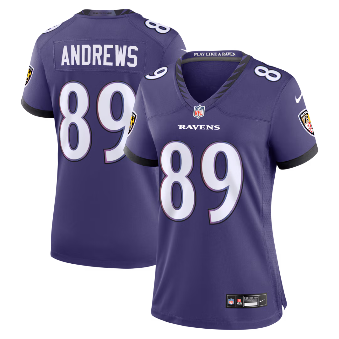 Women's Baltimore Ravens Mark Andrews Nike Purple Team Game Jersey