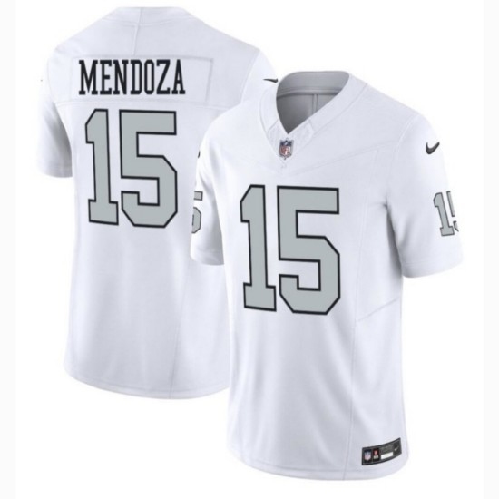 Men's Las Vegas Raiders #15 Fernando Mendoza White 2025 F.U.S.E. Vapor Stitched Football Jerseys - Ujersey