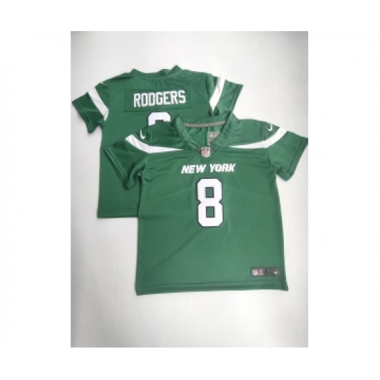 Toddlers New York Jets #8 Aaron Rodgers Green 2023 Vapor Untouchable Stitched Limited Jersey - Ujersey