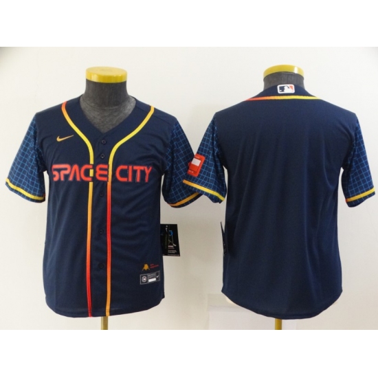 Youth Toddler Houston Astros Blank Nike Navy 2022 City Connect Player Jersey - Ujersey