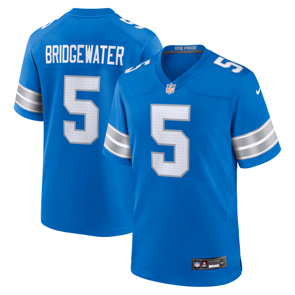 Men's Detroit Lions Teddy Bridgewater Nike Blue Team Game Jersey - Vujersey Los Angeles Rams