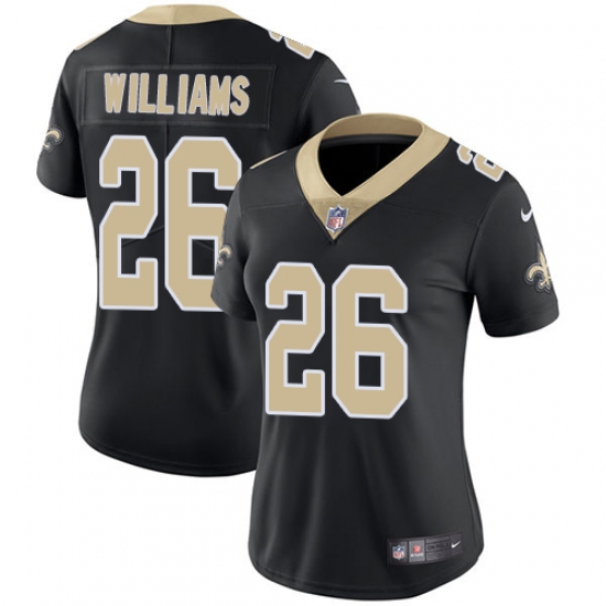 Women's Nike New Orleans Saints #26 P. J. Williams Black Team Color Vapor Untouchable Limited Player NFL Jersey - Ujersey