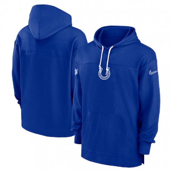 Men's Indianapolis Colts Royal Performance Pullover Hoodie - Ujersey