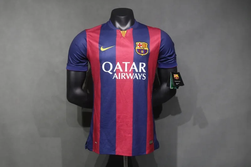 Barcelona Retro Jersey Home Soccer Shirt 2014-15 - Ujersey NHL