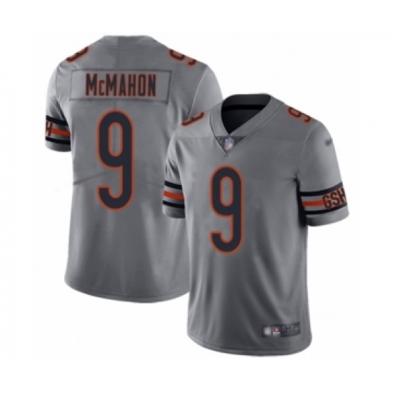Men's Chicago Bears #9 Jim McMahon Limited Silver Inverted Legend Football Jersey - Ujersey