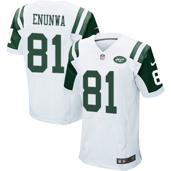 Men's Nike New York Jets #81 Quincy Enunwa Elite White NFL Jersey - Ujersey