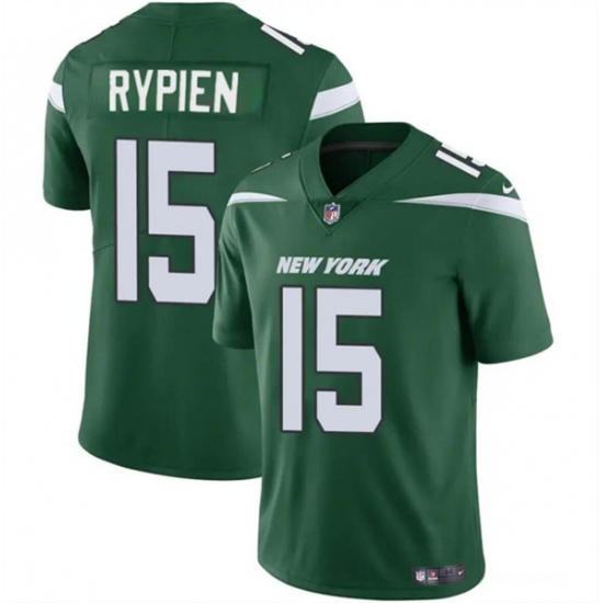 Men's New York Jets #15 Brett Rypien Green Vapor Untouchable Limited Football Stitched Jersey - Ujersey