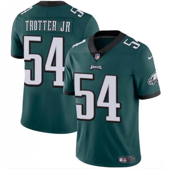 Men's Philadelphia Eagles #54 Jeremiah Trotter Jr Green 2024 Draft Vapor Untouchable Limited Football Stitched Jersey - Ujersey