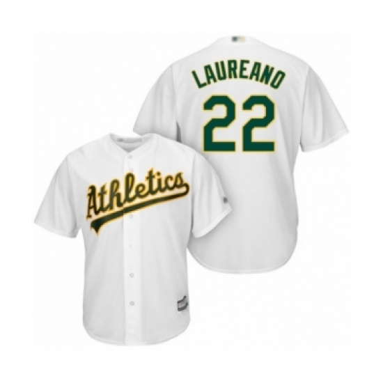 Youth Oakland Athletics #22 Ramon Laureano Authentic White Home Cool Base Baseball Player Jersey
