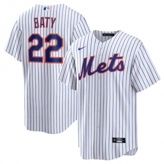 Men's New York Mets #22 Brett Baty White Cool Base Stitched Baseball Jersey - Ujersey