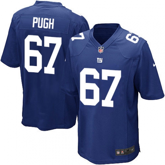 Men's Nike New York Giants #67 Justin Pugh Game Royal Blue Team Color NFL Jersey - Ujersey