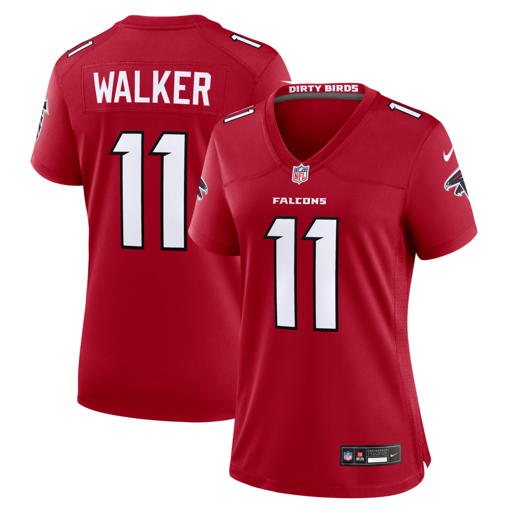 Women's Atlanta Falcons Jalon Walker Nike Red Game Jersey - ujerseystore