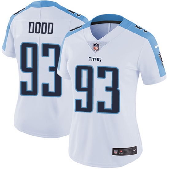 Women's Nike Tennessee Titans #93 Kevin Dodd Elite White NFL Jersey - Ujersey