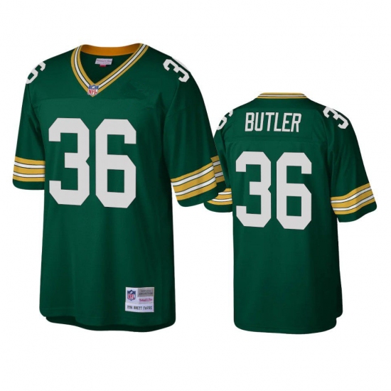 Men's Green Bay Packers #36 LeRoy Butler Mitchell & Ness 1996 Throwback Green Jersey - Ujersey