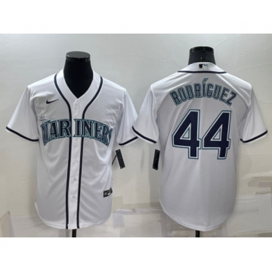 Men's Seattle Mariners #44 Julio Rodriguez White Stitched MLB Cool Base Nike Jersey - Ujersey