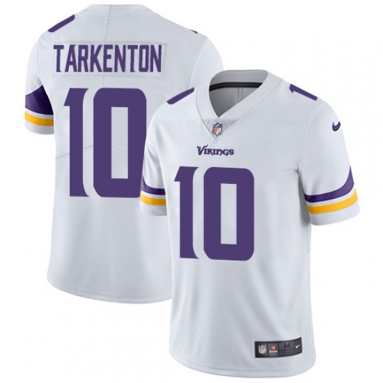 Youth Nike Minnesota Vikings #10 Fran Tarkenton White Vapor Untouchable Limited Player NFL Jersey - Ujersey