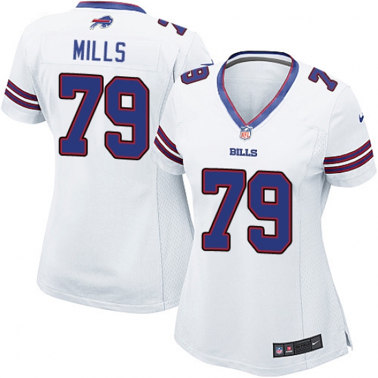 Women's Nike Buffalo Bills #79 Jordan Mills Game White NFL Jersey - Ujersey