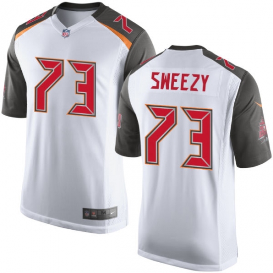Men's Nike Tampa Bay Buccaneers #73 J. R. Sweezy Game White NFL Jersey - Ujersey