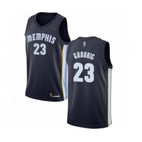 Women's Memphis Grizzlies #23 Marko Guduric Authentic Navy Blue Basketball Jersey - Icon Edition