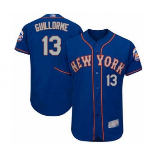 Men's New York Mets #13 Luis Guillorme Royal Gray Alternate Flex Base Authentic Collection Baseball Player Jersey - Ujersey