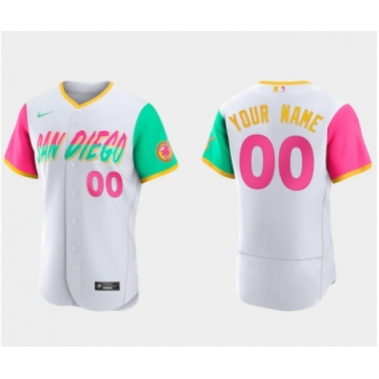 San Diego Padres Custom Men's Nike White 2022 City Connect Jersey - Ujersey