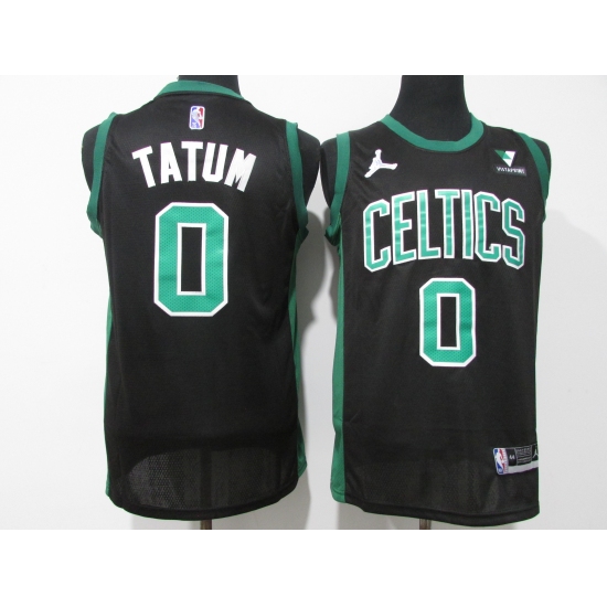Men's Boston Celtics #0 Jayson Tatum Black Swingman Jersey - Ujersey