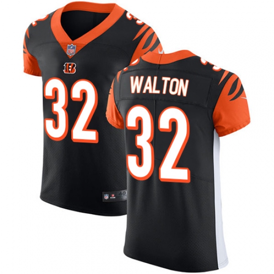 Men's Nike Cincinnati Bengals #32 Mark Walton Black Team Color Vapor Untouchable Elite Player NFL Jersey - Ujersey