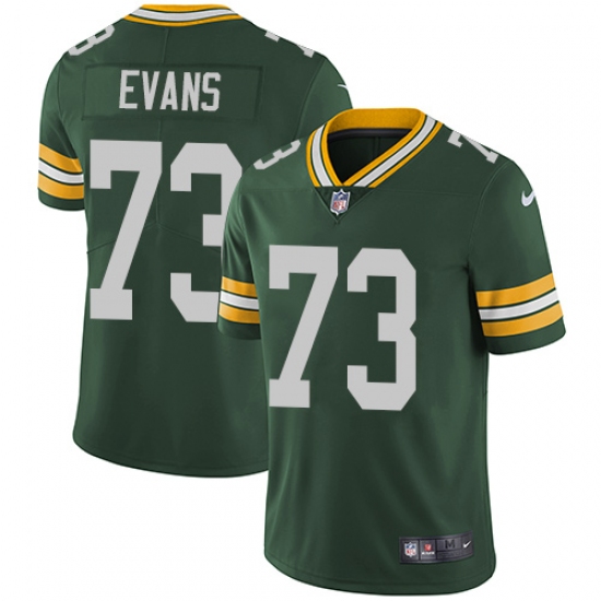Men's Nike Green Bay Packers #73 Jahri Evans Green Team Color Vapor Untouchable Limited Player NFL Jersey - Ujersey