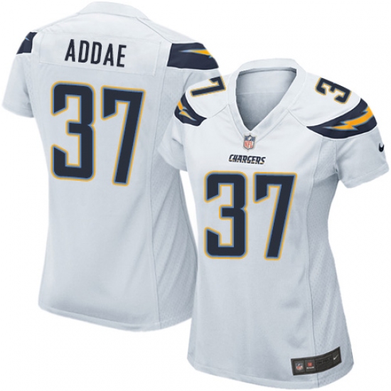 Women's Nike Los Angeles Chargers #37 Jahleel Addae Game White NFL Jersey - Ujersey