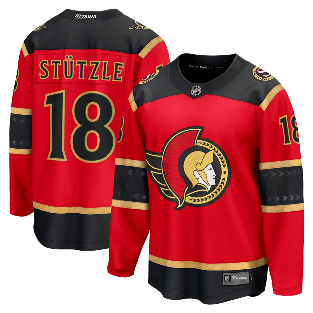 Men's Ottawa Senators Tim Stutzle Fanatics Red Alternate Breakaway Jersey - ujerseystore