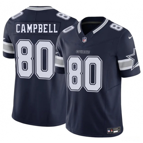 Men's Dallas Cowboys #80 Parris Campbell Navy 2025 F.U.S.E. Vapor Untouchable Limited Football Stitched Jersey - Ujersey