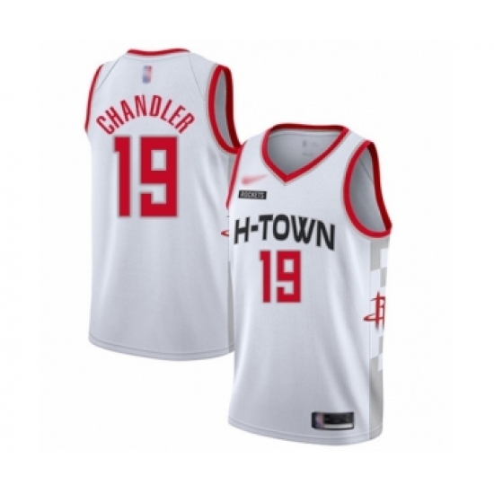 Youth Houston Rockets #19 Tyson Chandler Swingman White Basketball Jersey - 2019 20 City Edition - Ujersey
