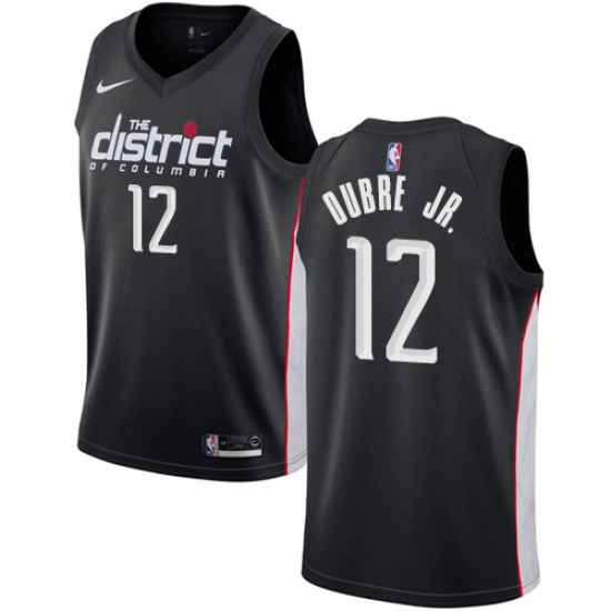 Men's Nike Washington Wizards #12 Kelly Oubre Jr. Swingman Black NBA Jersey - City Edition - Ujersey