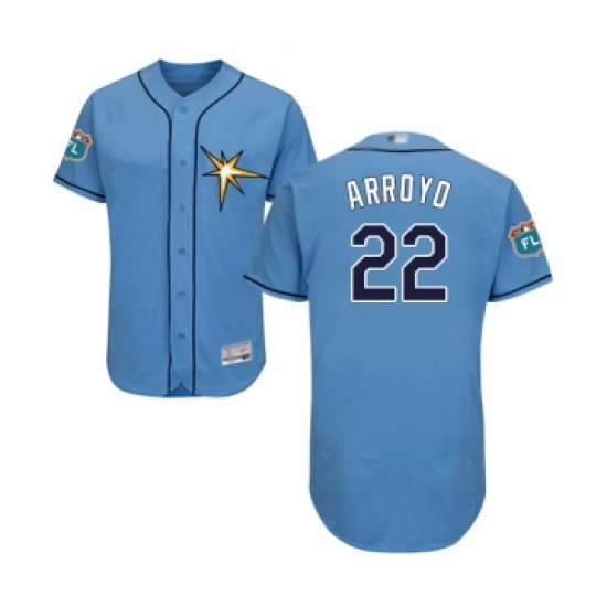 Men's Tampa Bay Rays #22 Christian Arroyo Columbia Alternate Flex Base Authentic Collection Baseball Jersey - Ujersey