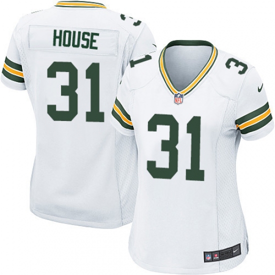 Women's Nike Green Bay Packers #31 Davon House Game White NFL Jersey - Ujersey