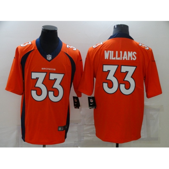 Men's Denver Broncos #33 Javonte Williams Nike Orange Limited Jersey - Ujersey