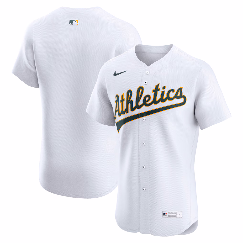 Men's Athletics Nike White Home  Elite Jersey - Ujersey