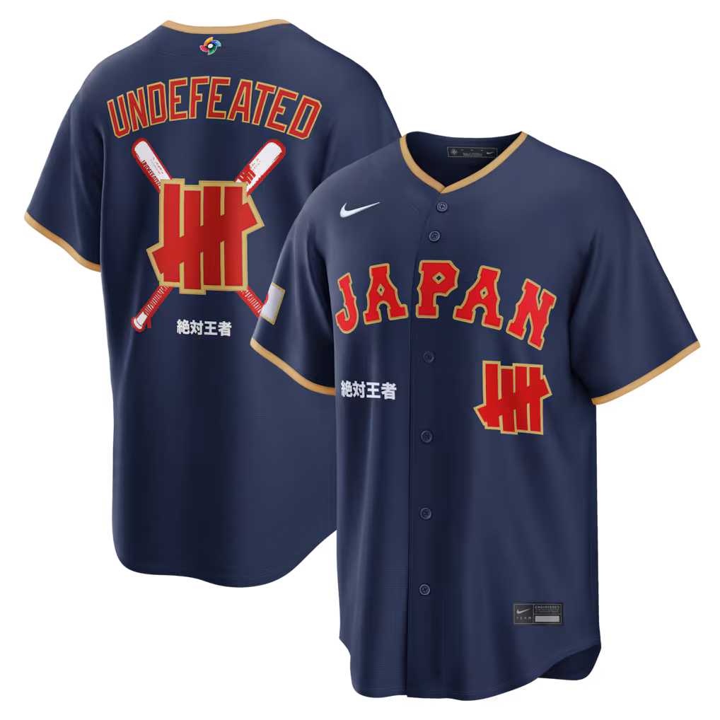 Men's Japan Baseball Nike x Undefeated Navy 2026 World Baseball Classic Stadium Jersey - ujerseystore