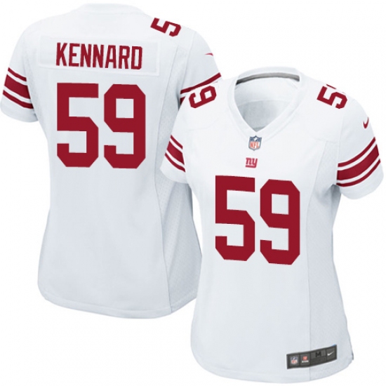 Women's Nike New York Giants #59 Devon Kennard Game White NFL Jersey - Ujersey