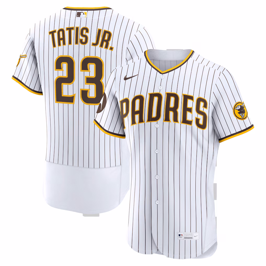 Men's San Diego Padres Fernando Tatis Jr. Nike White Home Authentic Sponsor Patch Jersey - Ujersey
